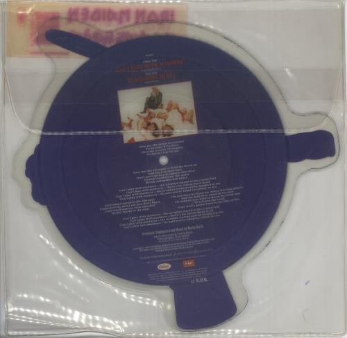 Iron Maiden Can I Play With Madness + EX Hype Sticker shaped picture disc (picture disc vinyl record) US IROSHCA871530