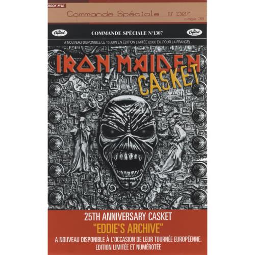 Iron Maiden Casket handbill French IROHBCA449441