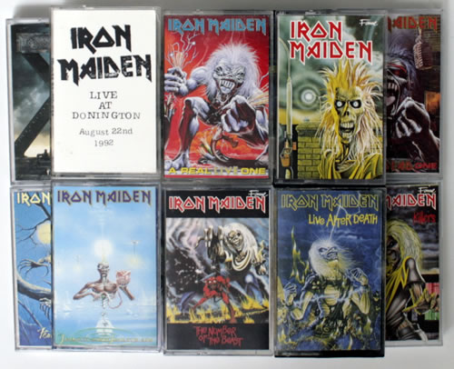 Iron Maiden Collection of 12 Albums cassette album UK IROCLCO563889