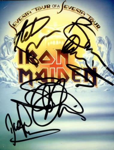 Iron Maiden Collection of 20 Postcards - 1 is autographed memorabilia UK IROMMCO424821