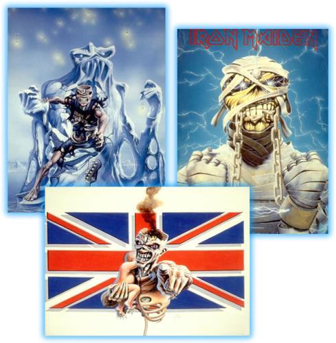 Iron Maiden Collection of 20 Postcards - 1 is autographed memorabilia UK IROMMCO424821