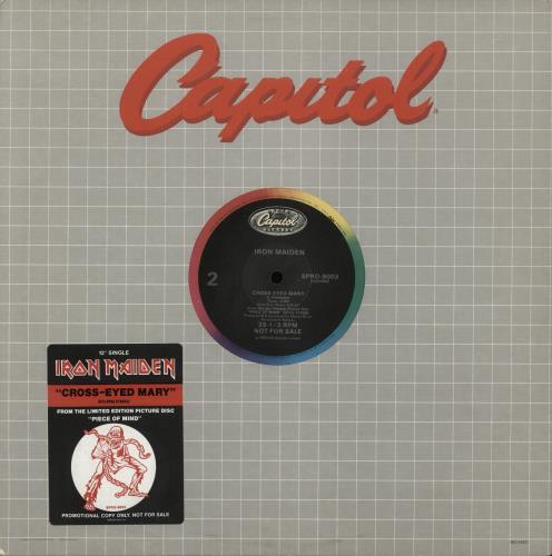 Iron Maiden Cross Eyed Mary 12" vinyl single (12 inch record / Maxi-single) US IRO12CR00712