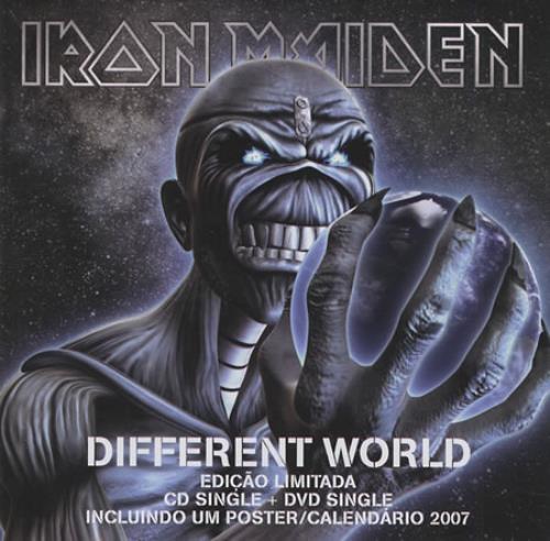 Iron Maiden Different World CD/DVD single set Brazilian IROSDDI426514
