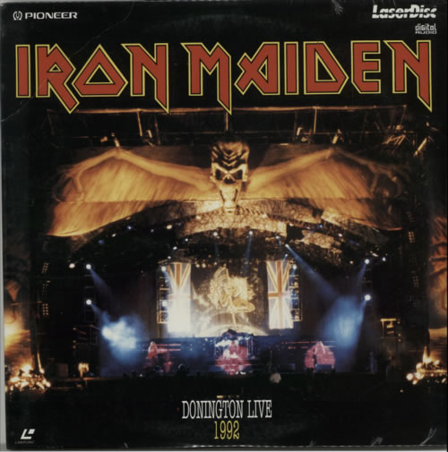 Iron Maiden Donington Live 1992 laserdisc / lazerdisc US IROLZDO622029