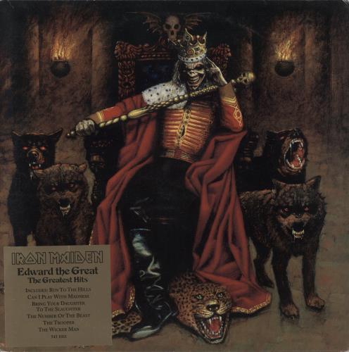 Iron Maiden Edward The Great - The Greatest Hits - VG picture disc LP (vinyl picture disc album) UK IROPDED871999