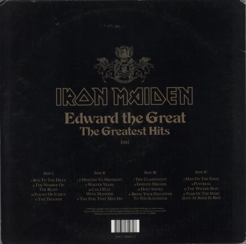 Iron Maiden Edward The Great - The Greatest Hits - VG picture disc LP (vinyl picture disc album) UK IROPDED871999