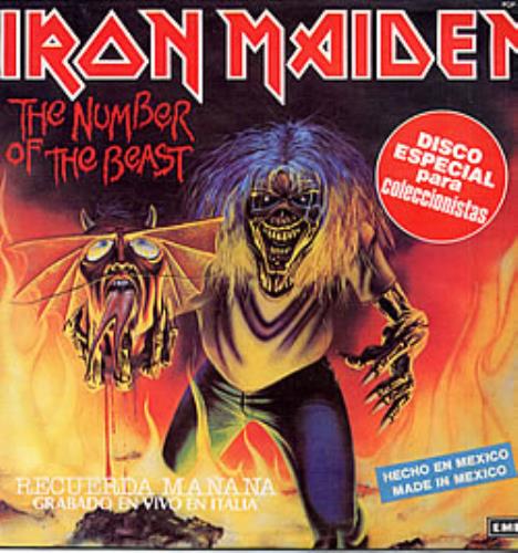 Iron Maiden El Numero De La Bestia 12" vinyl single (12 inch record / Maxi-single) Mexican IRO12EL123290