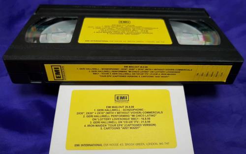 Iron Maiden EMI Mailout 26/8/99 video (VHS or PAL or NTSC) UK IROVIEM713814