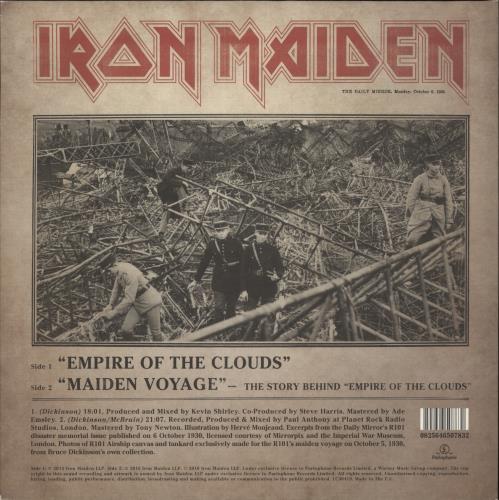 Iron Maiden Empire Of The Clouds - RSD 16 12" vinyl picture disc (12 inch picture record) UK IRO2PEM660069