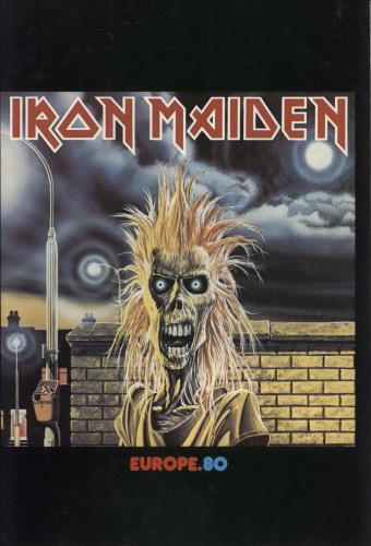 Iron Maiden Europe 80 + November Ticket Stub tour programme UK IROTREU880896
