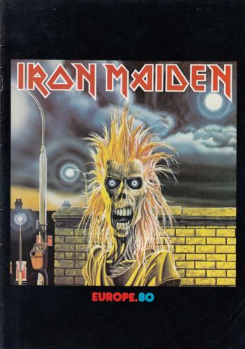 Iron Maiden Europe 80 + Ticket Stub tour programme UK IROTREU679531