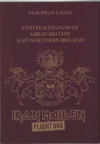 Iron Maiden Flight 666 handbill UK IROHBFL658187