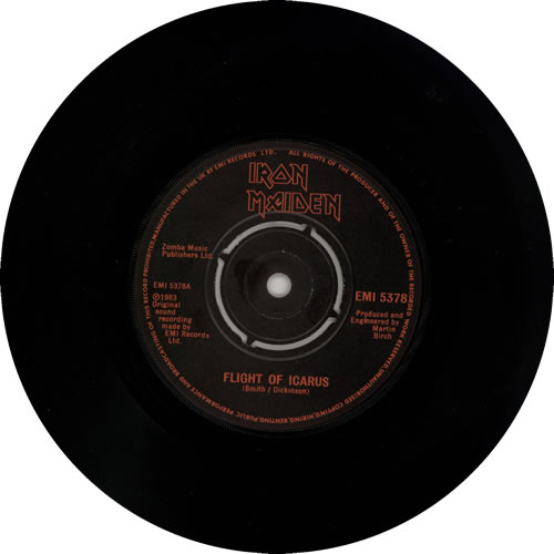 Iron Maiden Flight Of Icarus - EX 7" vinyl single (7 inch record / 45) UK IRO07FL37563