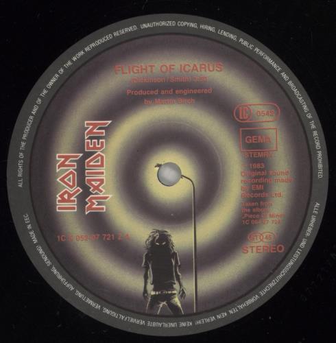Iron Maiden Flight Of Icarus 12" vinyl single (12 inch record / Maxi-single) German IRO12FL602832