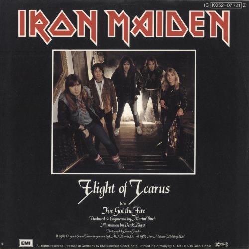 Iron Maiden Flight Of Icarus 12" vinyl single (12 inch record / Maxi-single) German IRO12FL602832