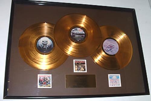 Iron Maiden In-House Award award disc US IROAWIN255112