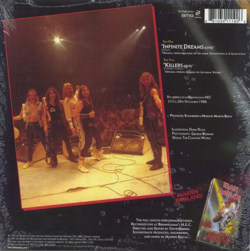 Iron Maiden Infinite Dreams (Live) - Sealed & Hype Stickered 7" vinyl single (7 inch record / 45) US IRO07IN804165
