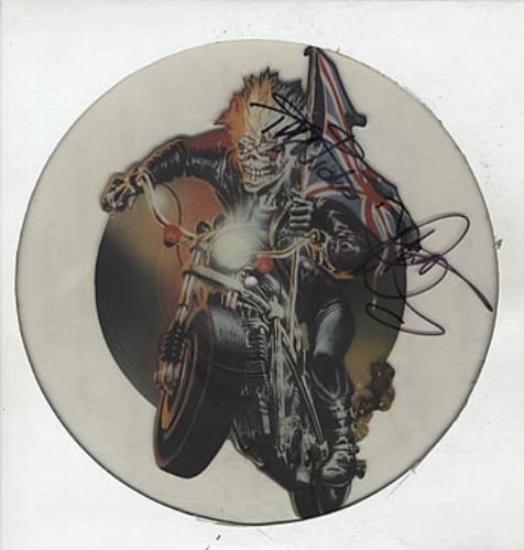 Iron Maiden Infinite Dreams - Uncut - Autographed uncut picture disc (vinyl) UK IROUNIN322949