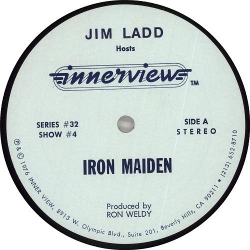 Iron Maiden Innerview vinyl LP album (LP record) US IROLPIN123309