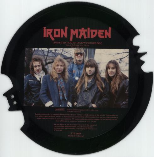 Iron Maiden Interview Picture Disc - Bat shaped picture disc (picture disc vinyl record) UK IROSHIN869757