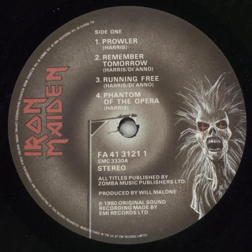 Iron Maiden Iron Maiden + Fame Inner vinyl LP album (LP record) UK IROLPIR862840