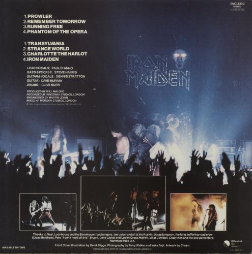 Iron Maiden Iron Maiden - 1st vinyl LP album (LP record) UK IROLPIR00740