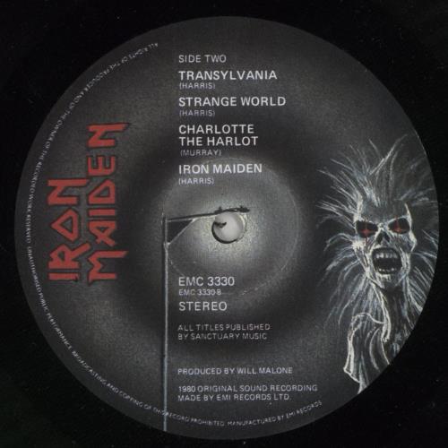 Iron Maiden Iron Maiden - 1st vinyl LP album (LP record) UK IROLPIR00740