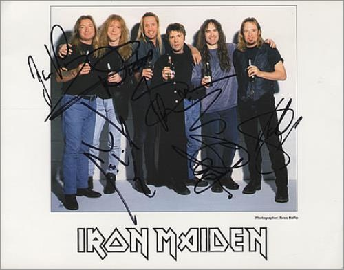 Iron Maiden Iron Maiden - Autographed photograph UK IROPHIR216201