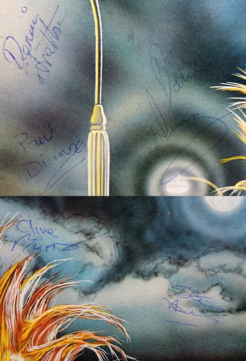 Iron Maiden Iron Maiden - Autographed vinyl LP album (LP record) UK IROLPIR228900