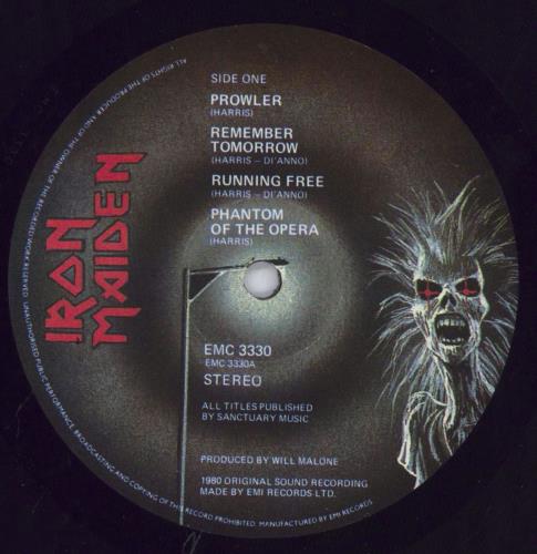 Iron Maiden Iron Maiden - HMV Stickered Shrinkwrap vinyl LP album (LP record) UK IROLPIR829764