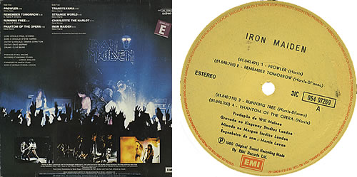 Iron Maiden Iron Maiden vinyl LP album (LP record) Brazilian IROLPIR254224