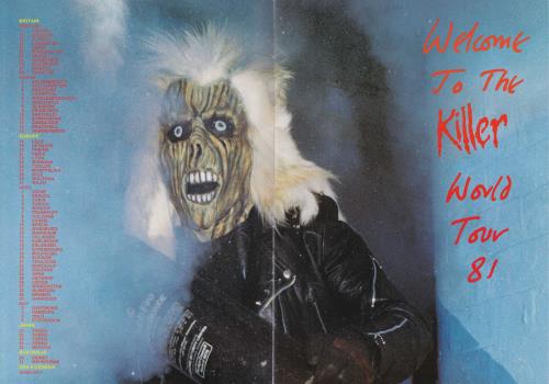 Iron Maiden Killer World Tour '81 tour programme UK IROTRKI47608