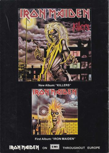 Iron Maiden Killer World Tour '81 tour programme UK IROTRKI47608