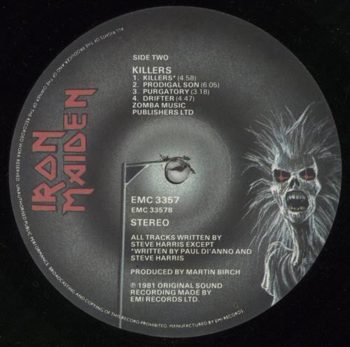 Iron Maiden Killers - 1st vinyl LP album (LP record) UK IROLPKI50638