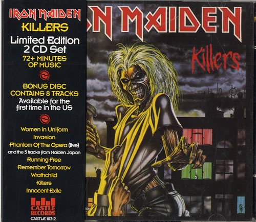 Iron Maiden Killers 2 CD album set (Double CD) US IRO2CKI147424