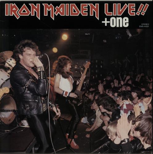 Iron Maiden Live + One - insert 12" vinyl single (12 inch record / Maxi-single) Japanese IRO12LI00340