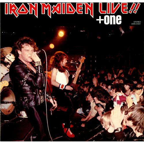 Iron Maiden Live + One vinyl LP album (LP record) Japanese IROLPLI418474