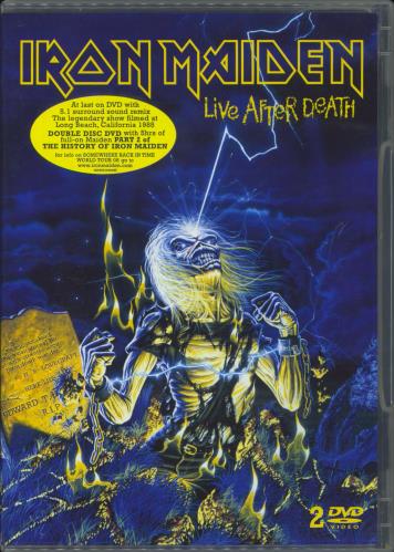Iron Maiden Live After Death + Badge DVD UK IRODDLI794724
