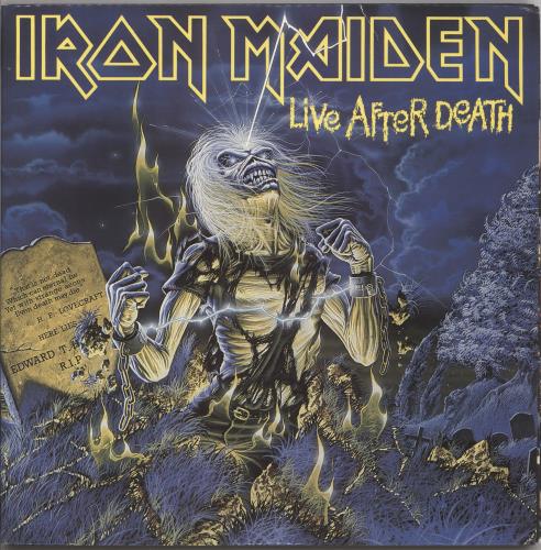 Iron Maiden Live After Death + Booklet 2-LP vinyl record set (Double LP Album) Australian IRO2LLI734212