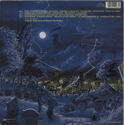 Iron Maiden Live After Death + Merch Insert 2-LP vinyl record set (Double LP Album) UK IRO2LLI763484