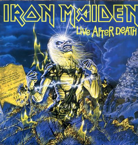 Iron Maiden Live After Death - AUTOGRAPHED By Bruce, Dave & Nicko 2-LP vinyl record set (Double LP Album) Brazilian IRO2LLI286129