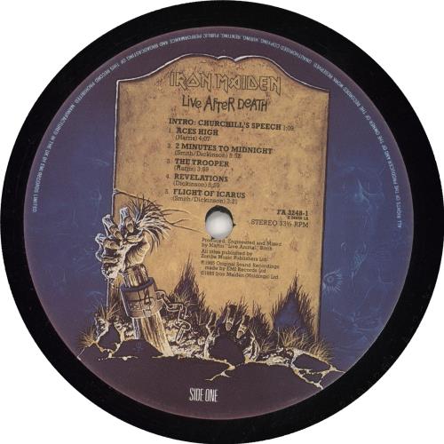 Iron Maiden Live After Death - EX 2-LP vinyl record set (Double LP Album) UK IRO2LLI739481