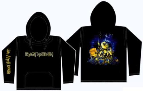 Iron Maiden Live After Death Hoodie - Medium clothing UK IROMCLI350998