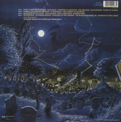 Iron Maiden Live After Death 2-LP vinyl record set (Double LP Album) UK IRO2LLI160033