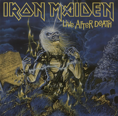Iron Maiden Live After Death 2-LP vinyl record set (Double LP Album) German IRO2LLI392642