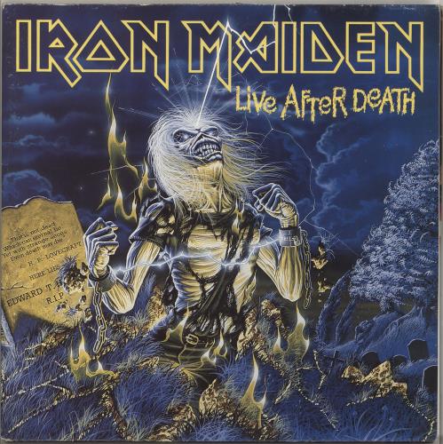 Iron Maiden Live After Death 2-LP vinyl record set (Double LP Album) UK IRO2LLI496166