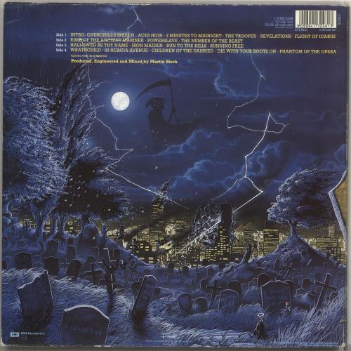 Iron Maiden Live After Death 2-LP vinyl record set (Double LP Album) UK IRO2LLI496166
