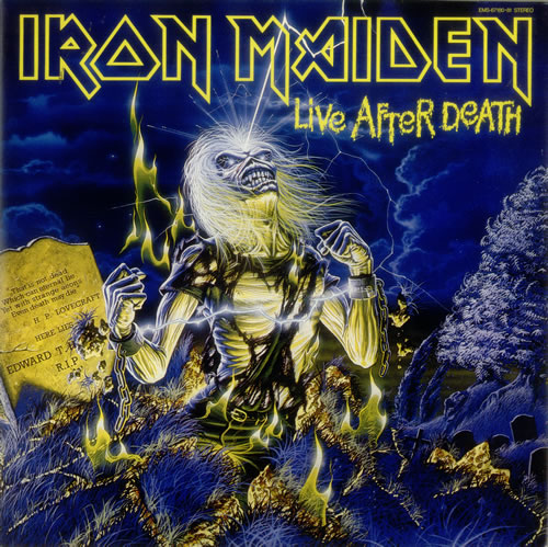 Iron Maiden Live After Death 2-LP vinyl record set (Double LP Album) Japanese IRO2LLI547485