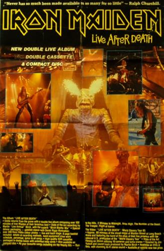 Iron Maiden Live After Death poster UK IROPOLI634382
