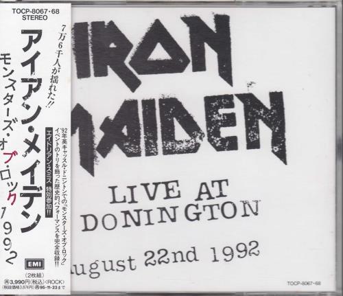 Iron Maiden Live At Donington 2 CD album set (Double CD) Japanese IRO2CLI134351